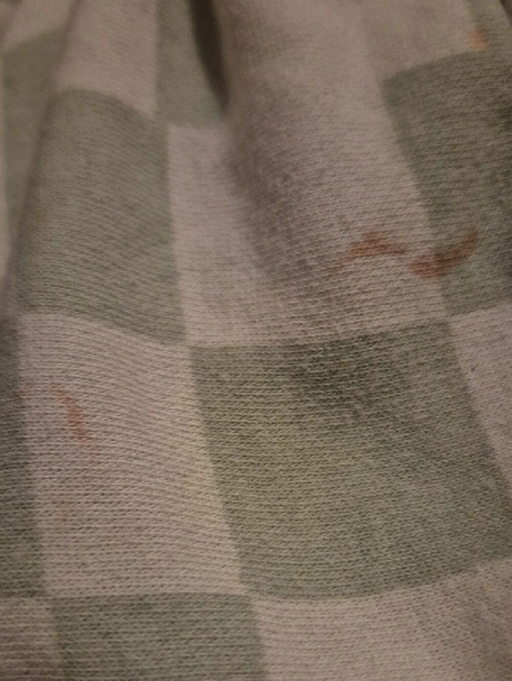 Checkerboard Hoodie Sweatshirt in Sage and White - Picture 5 of 13
